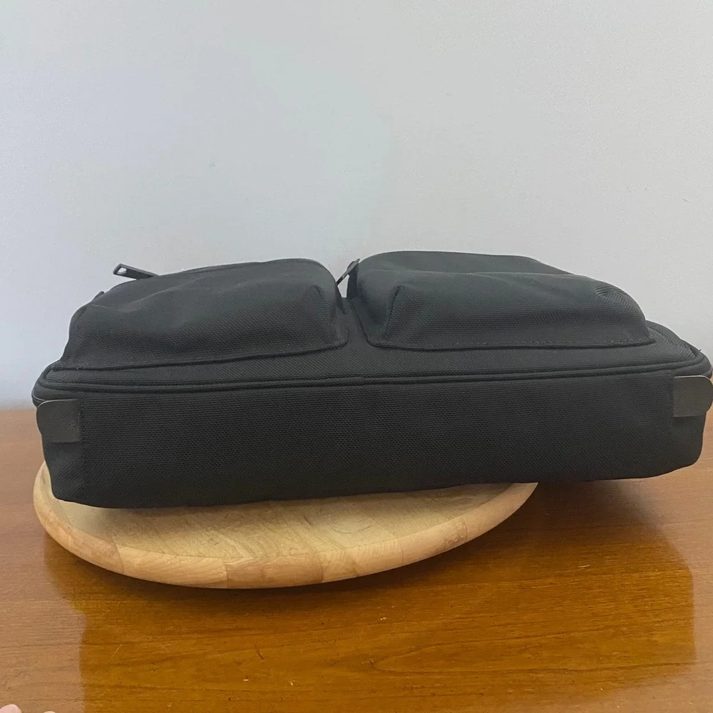 Jack Spade New York Messenger Bag Black Nylon Briefcase Laptop Business NWT